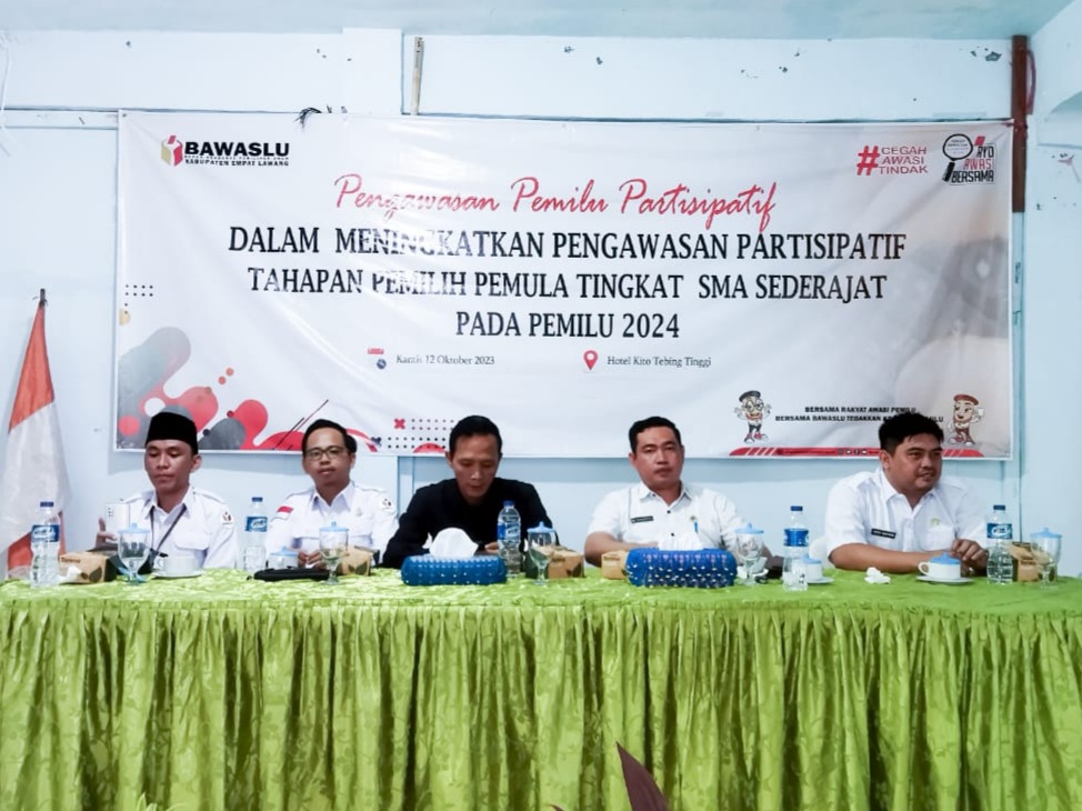 Gandeng Pemilu Pemula, Bawaslu Empat Lawang Siap Hadapi Pemilu 2024